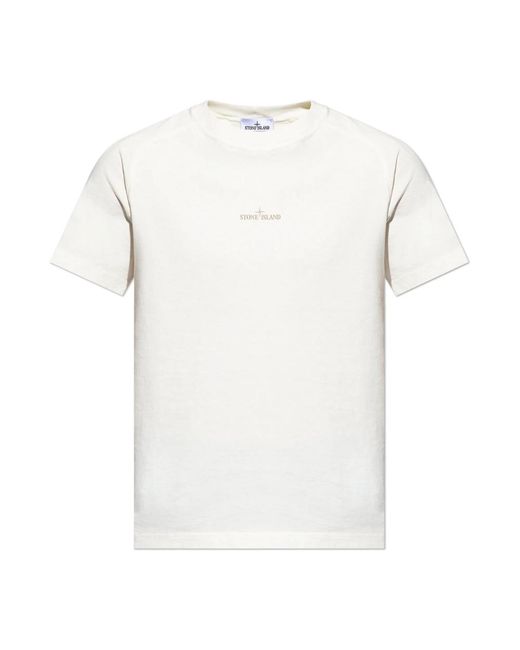 T-Shirts di Stone Island in White da Uomo