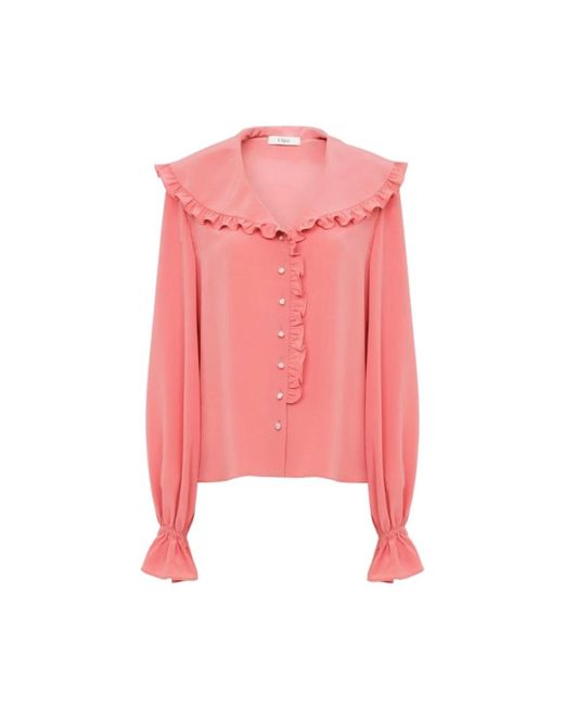Chloé Overhemden ,Oranje ,Shirt H25 in het Pink