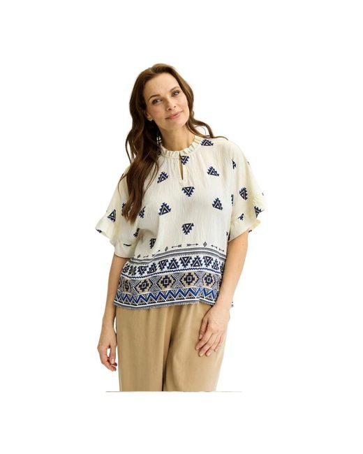 Blouses iN FRONT de color Blue