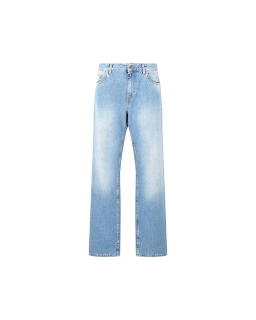 Roberto Cavalli Blue Straight Jeans for men