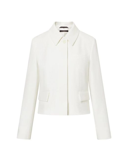 Windsor. Jassen ,Wit ,Polyester Ds 530 Stijlvolle Cameratas in het White