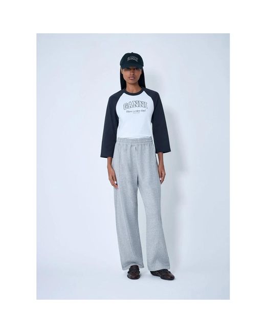 Ganni Blue Sweatpants