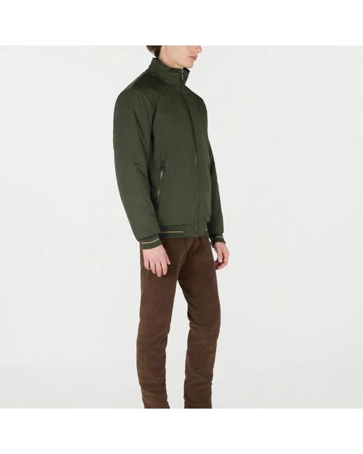Roberto Cavalli Jassen ,Groen ,Polyester Groene Jas Met Opstaande Kraag En Rits in het Green voor heren
