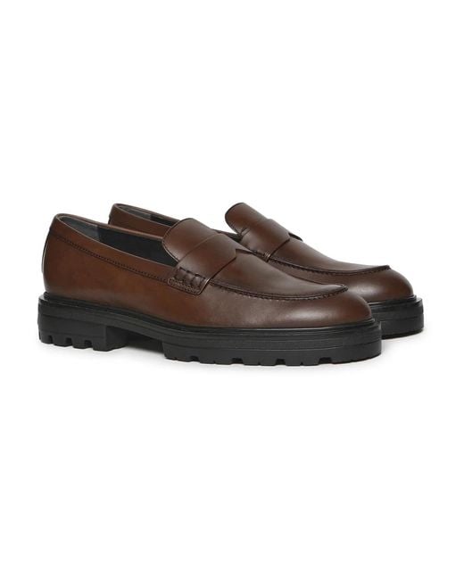 Hogan Brown Loafers for men
