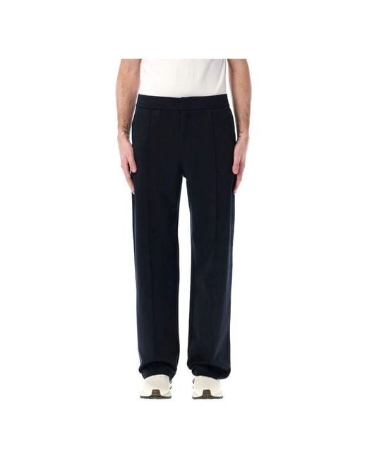 Emporio Armani Marineblaue Jerseyhose Moderner Schnitt in Blue für Herren