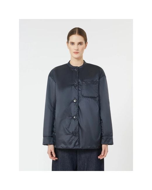 Max Mara Blue Winter Jackets