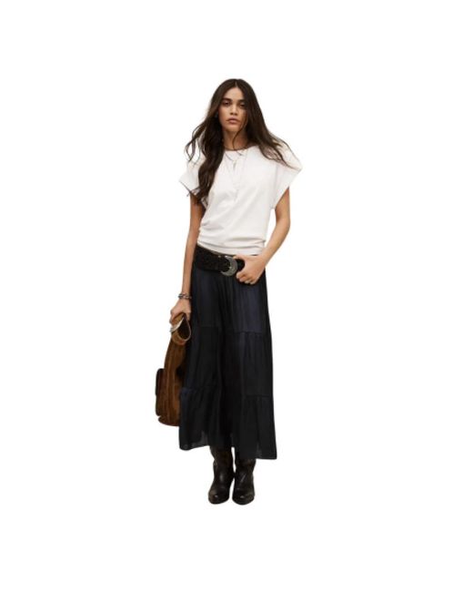 Midi Skirts Ba&sh de color Blue