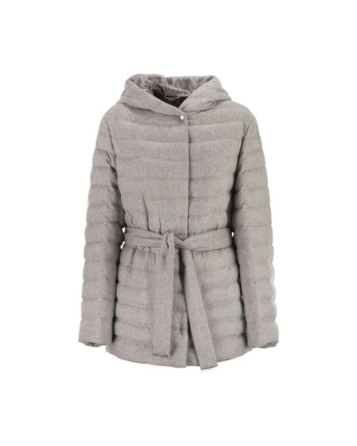 Herno Gray Down Jackets