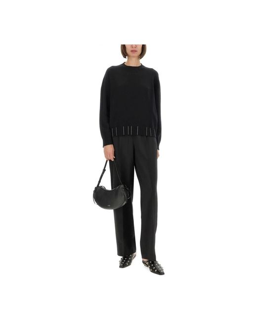 Fabiana Filippi Black Round-Neck Knitwear