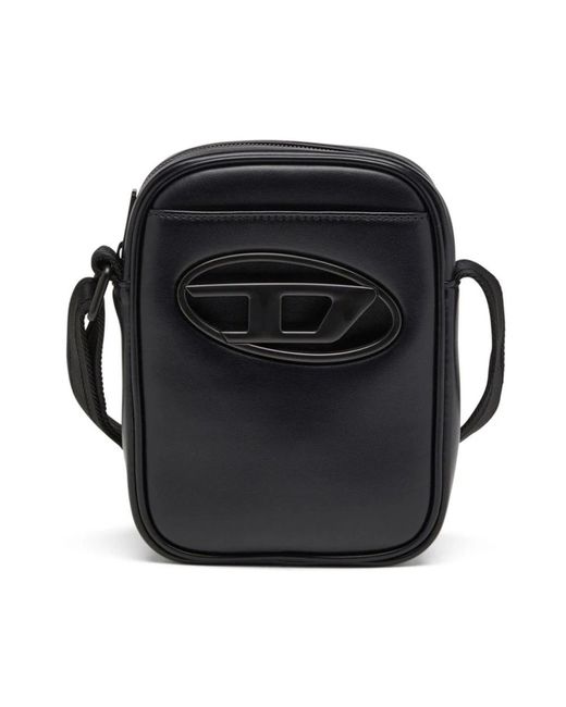 DIESEL Black Cross Body Bags for men