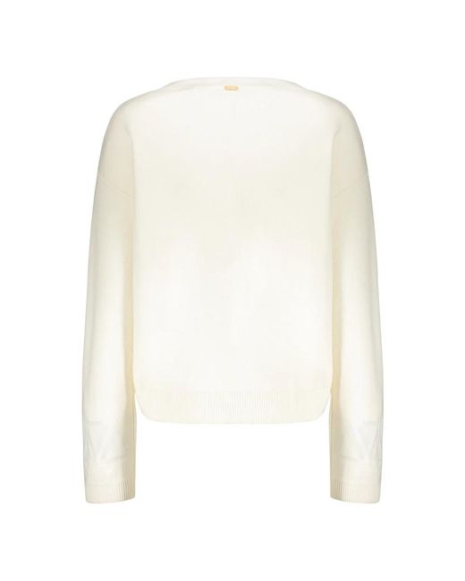 Herno Rondgebreide Pullover in het White