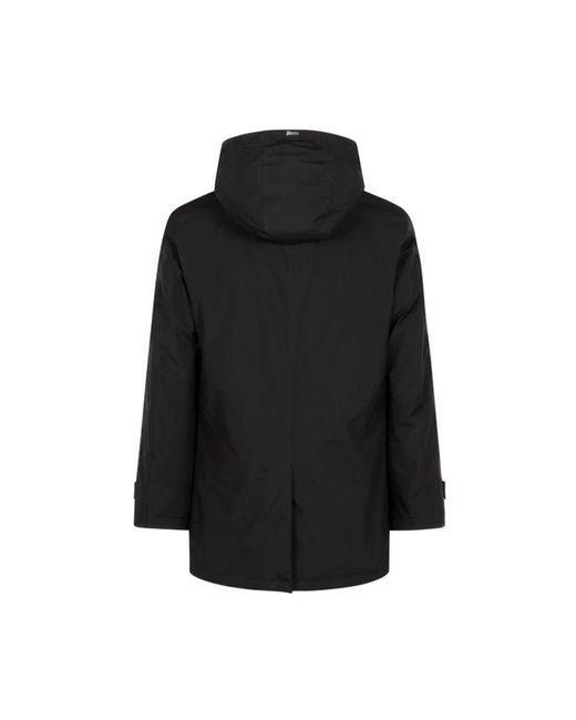 Herno Black Parkas for men