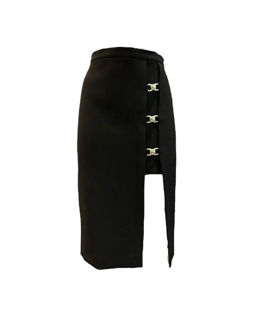 SIMONA CORSELLINI Black Midi Skirts