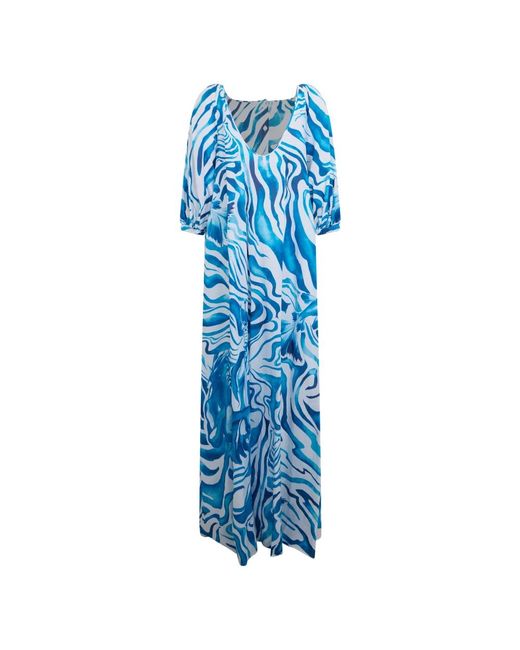 Alberta Ferretti Blue Maxi Dresses