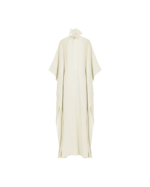 ‎Taller Marmo White Weiße Kaftan Kleid
