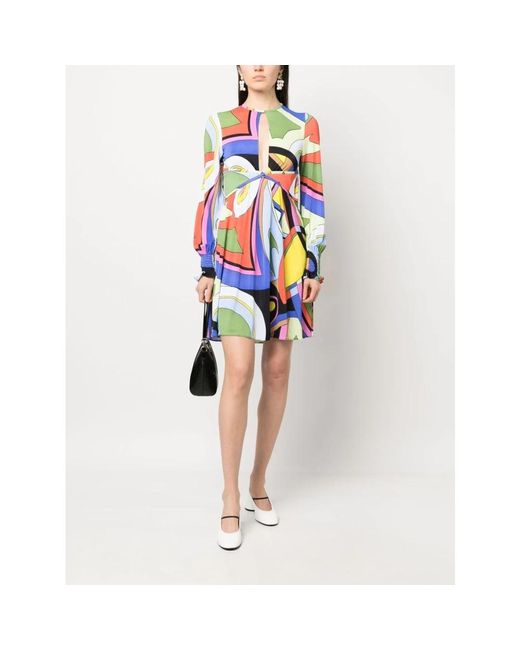 Moschino Blue Tag Midi Kleid