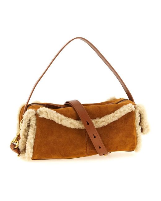 Balmain Brown Shoulder Bags