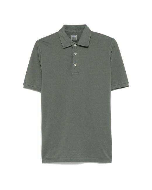 Fedeli Green Polo Shirts for men