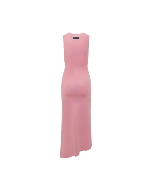 MARINE SERRE Pink Midi Dresses