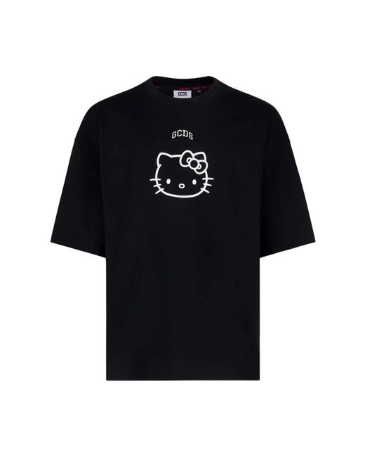 Gcds Kurzarm grafik t-shirt in Black für Herren