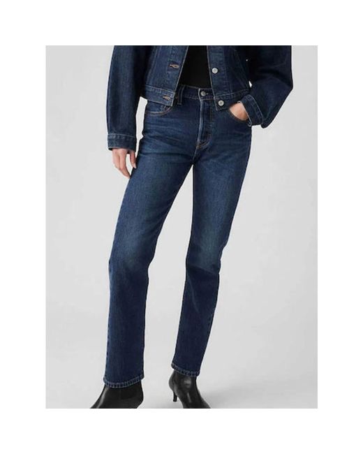 Levi's Straight Jeans in het Blue