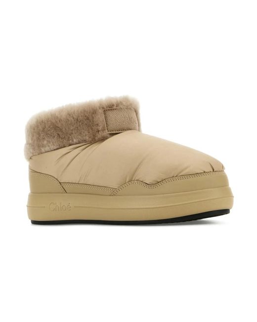Chloé Natural Winter Boots