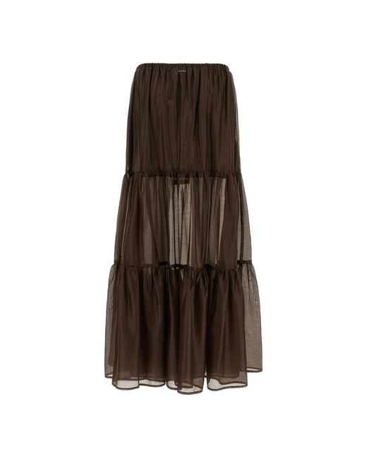 Twinset Brown Maxi Skirts