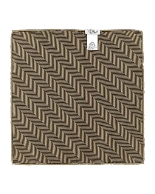 Brunello Cucinelli Natural Handkerchiefs for men