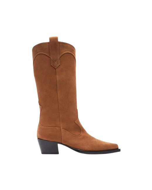 Scarosso Brown Cowboy Boots