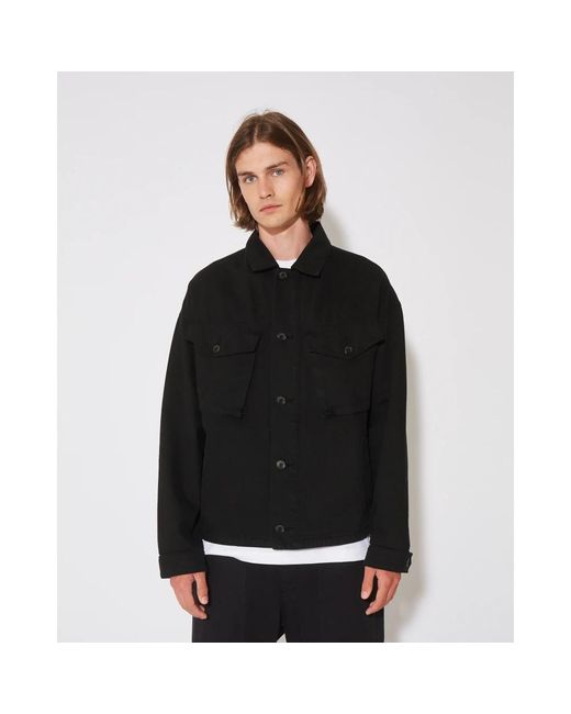 Philippe Model Jassen ,Zwart ,Katoen Jas in het Black voor heren