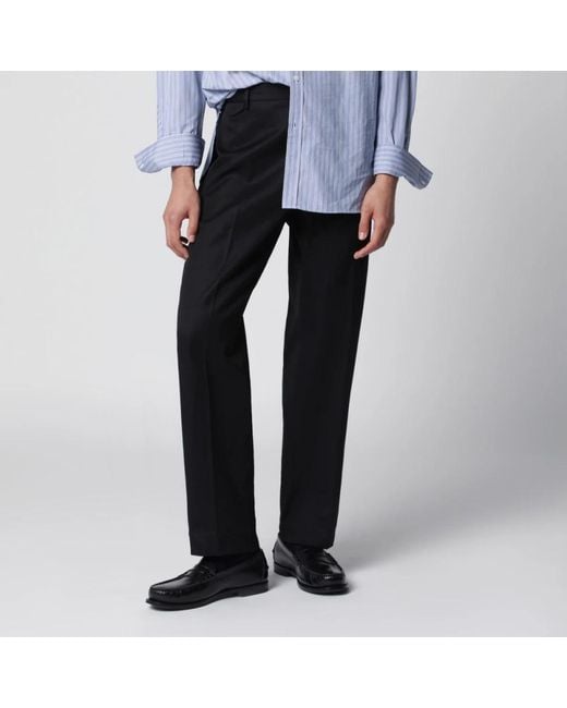 Santaniello Blue Suit Trousers for men
