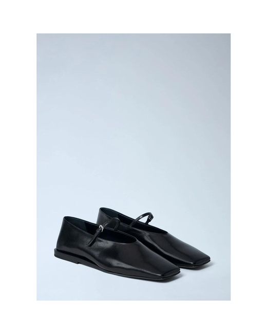 Jil Sander Blue Ballerina Shoes