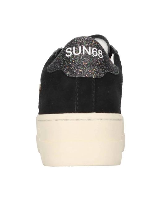 Sun 68 Black Sneakers