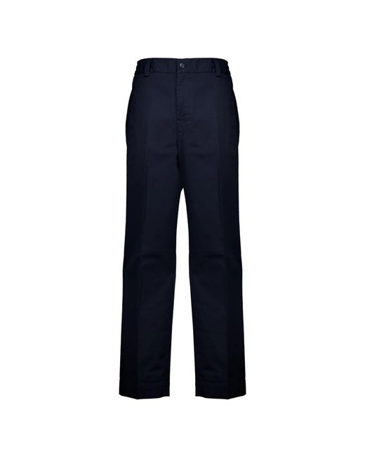 Moncler Blue Straight Trousers for men