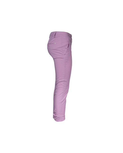 Dondup Purple Cropped Trousers