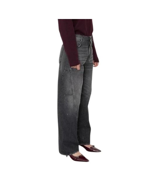 People Gray Loose-Fit Jeans