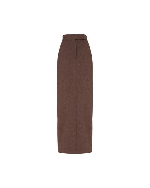 Max Mara Brown Maxi Skirts