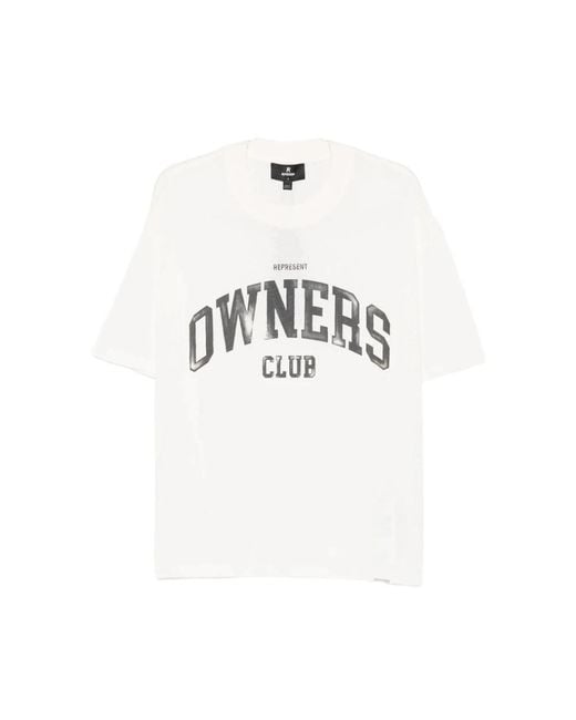 Represent Tops ,Wit ,T-Shirt in het White voor heren