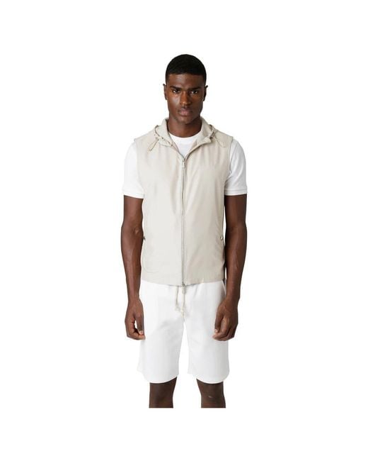 Vests di Eleventy in Natural da Uomo