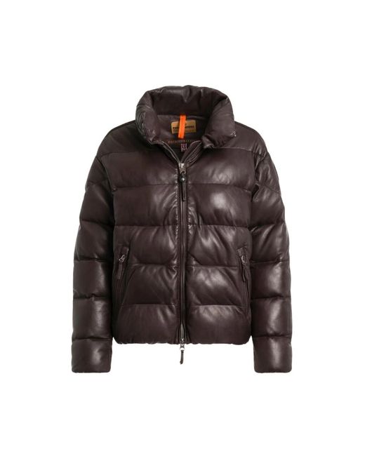 Parajumpers Leather Jackets in het Brown