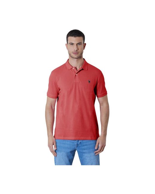 U.S. POLO ASSN. Red Polo Shirts for men