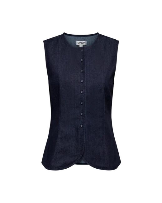 Vests ONLY en coloris Blue