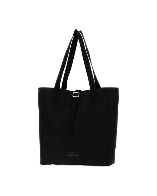 A.P.C. Black Shopping Bags for men