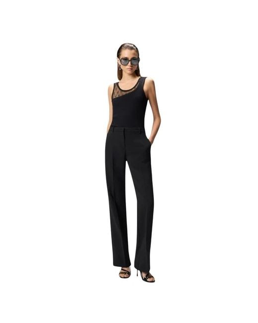 Pinko Black Sleeveless Tops
