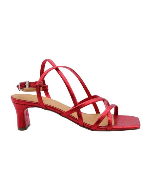 CTWLK Red High Heel Sandals