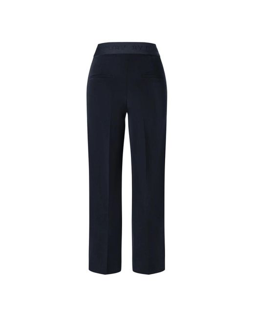 Cambio Blue Straight Trousers
