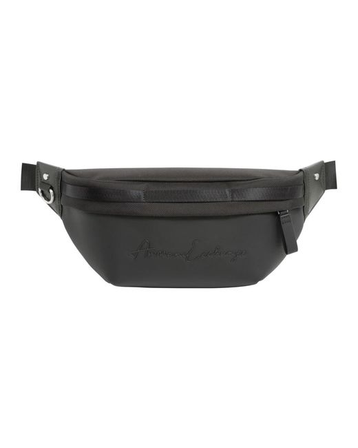 ARMANI EXCHANGE Black Belt Bags for men