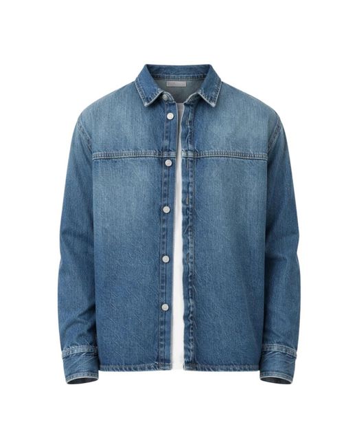 Denim Jackets Marcelo Burlon de hombre de color Blue