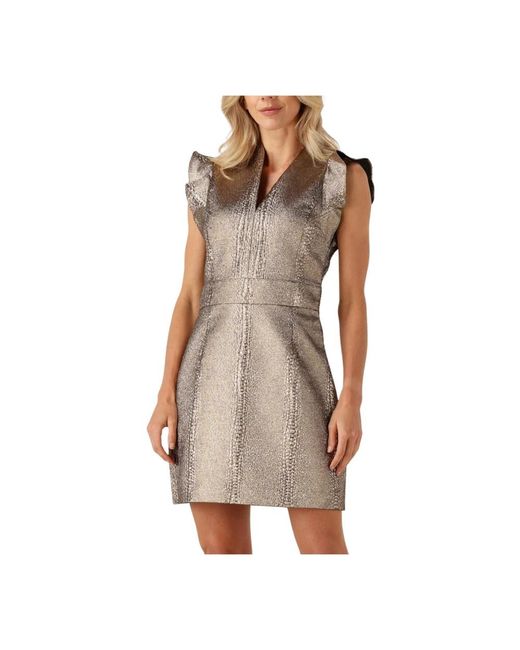 Dea Kudibal Kleedjes ,Geel ,Ditta Mini Dress in het Brown