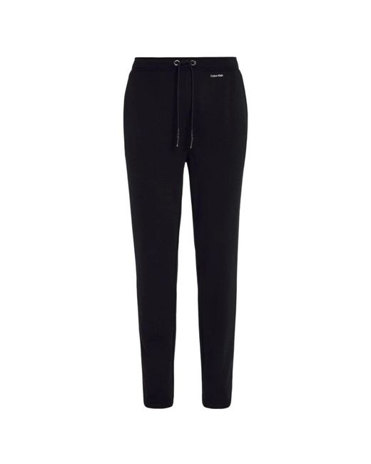 Calvin Klein Schwarze Nano Cropped Jogger Hose in Blue für Herren